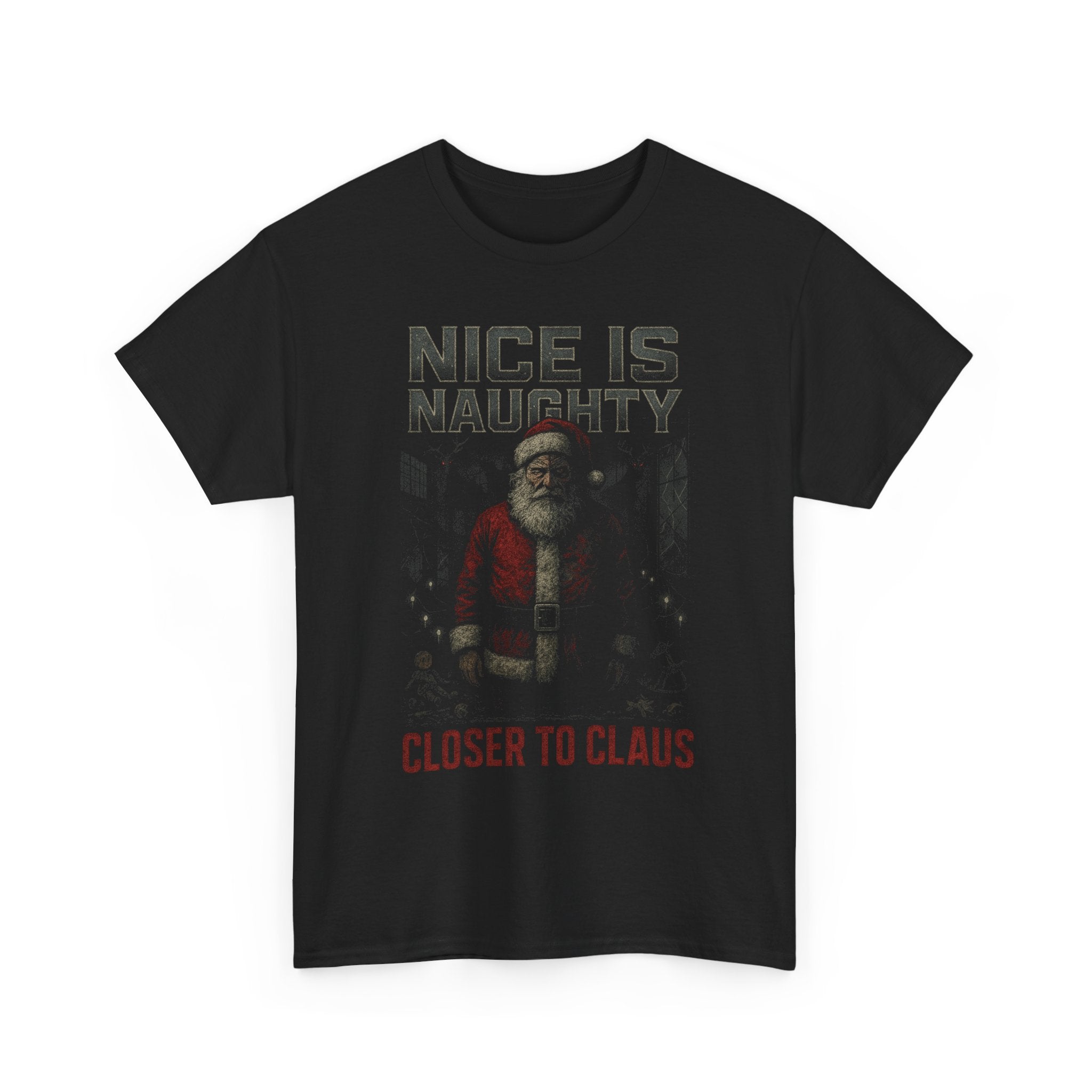 Nice is Naughty Closer to Claus Firefly Basic T-Shirt - Unisex