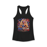 Blonde Doll Fireworks 250th Anniversary Funny Patriotic Basic Racerback Tank Top - Women's