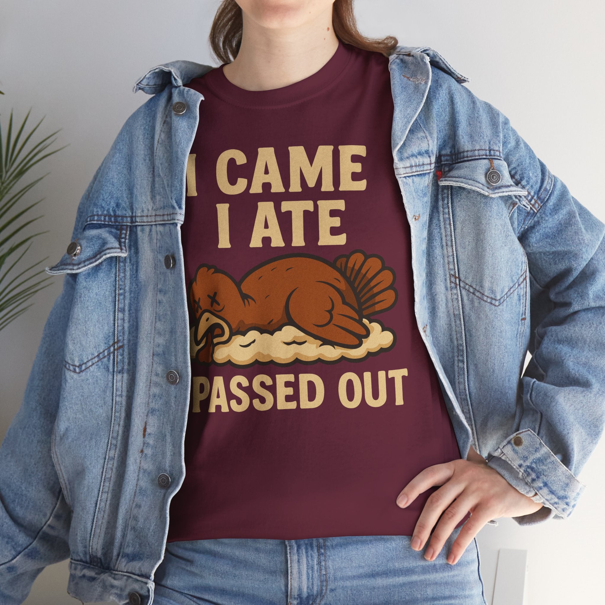 I Came I Ate I Passed Out Basic T-Shirt - Unisex