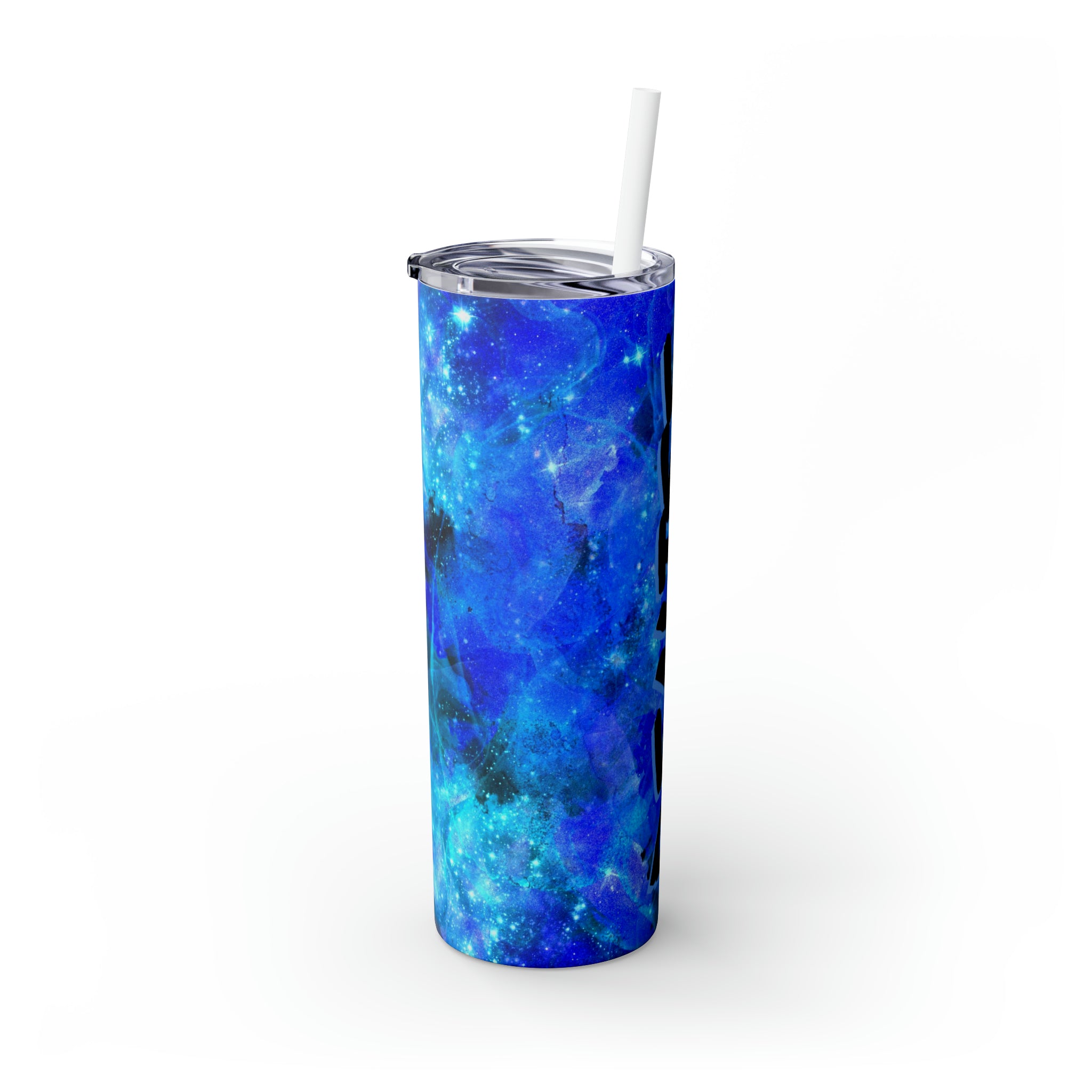 Galaxy Personalized Skinny Steel Tumbler with Straw, 20oz