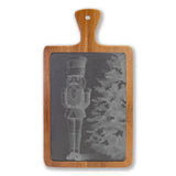 Nutcracker by Tree Engraved Slate Charcuterie Board with Handle