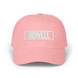 Howell Bold & Square White Embroidery Dad Cap