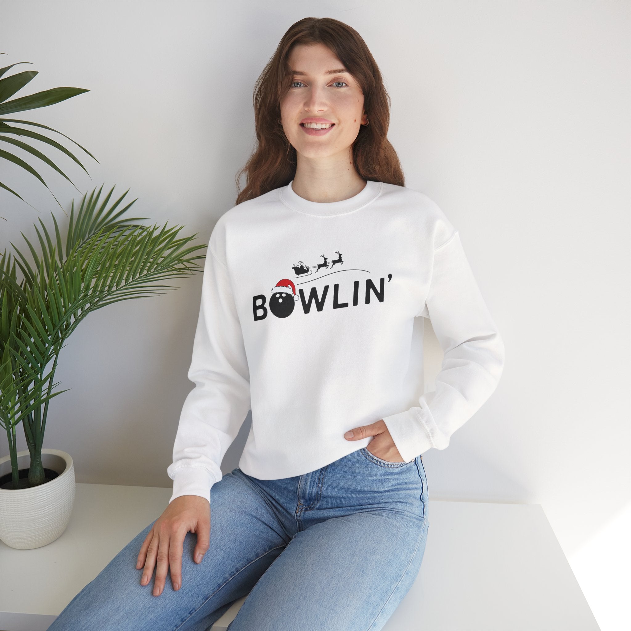 Bowlin Christmas Crewneck Sweatshirt - Unisex