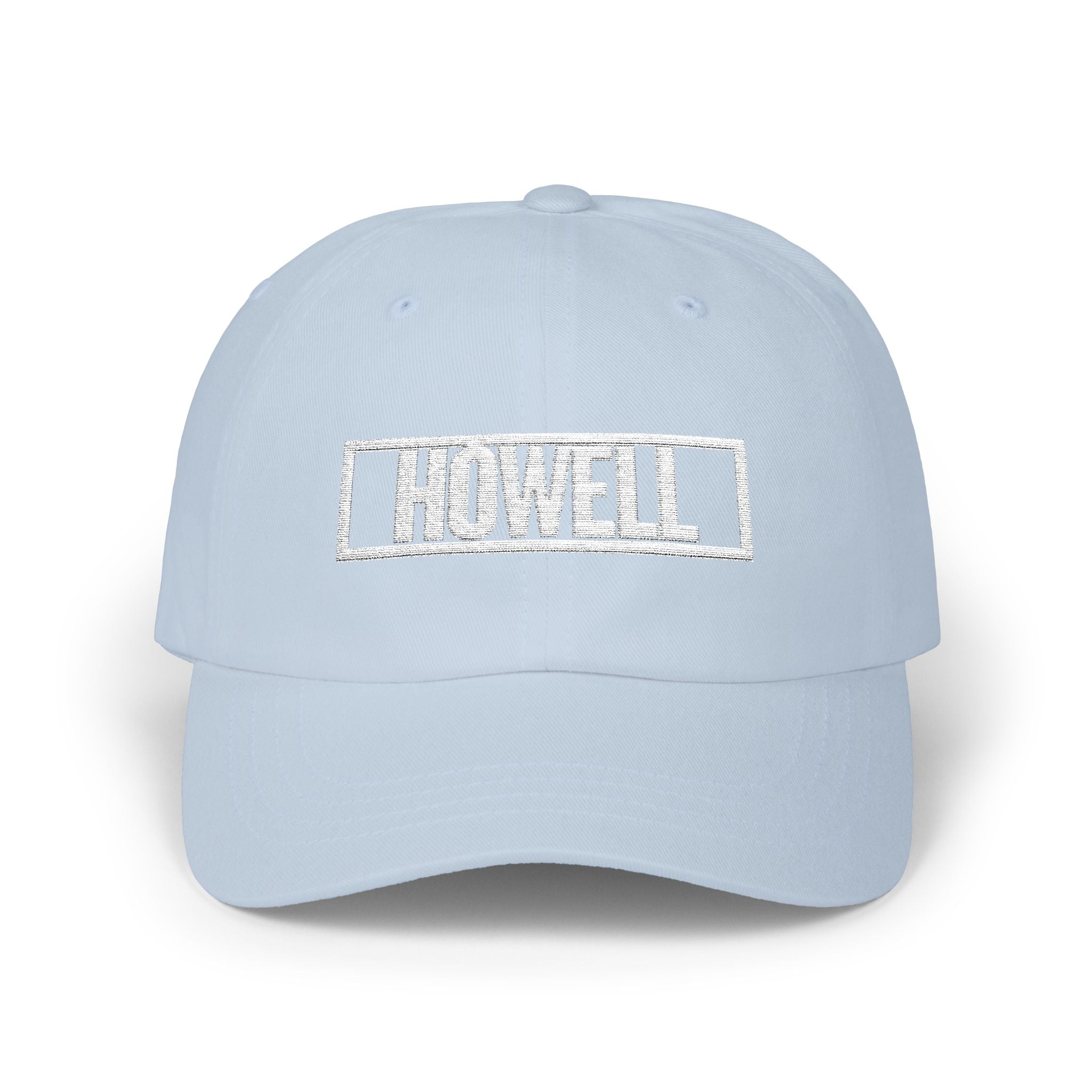 Howell Bold & Square White Embroidery Dad Cap