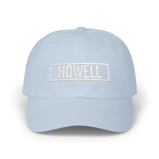 Howell Bold & Square White Embroidery Dad Cap