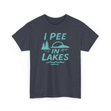 Basic T-Shirt - Unisex - I Pee In Lakes Retro