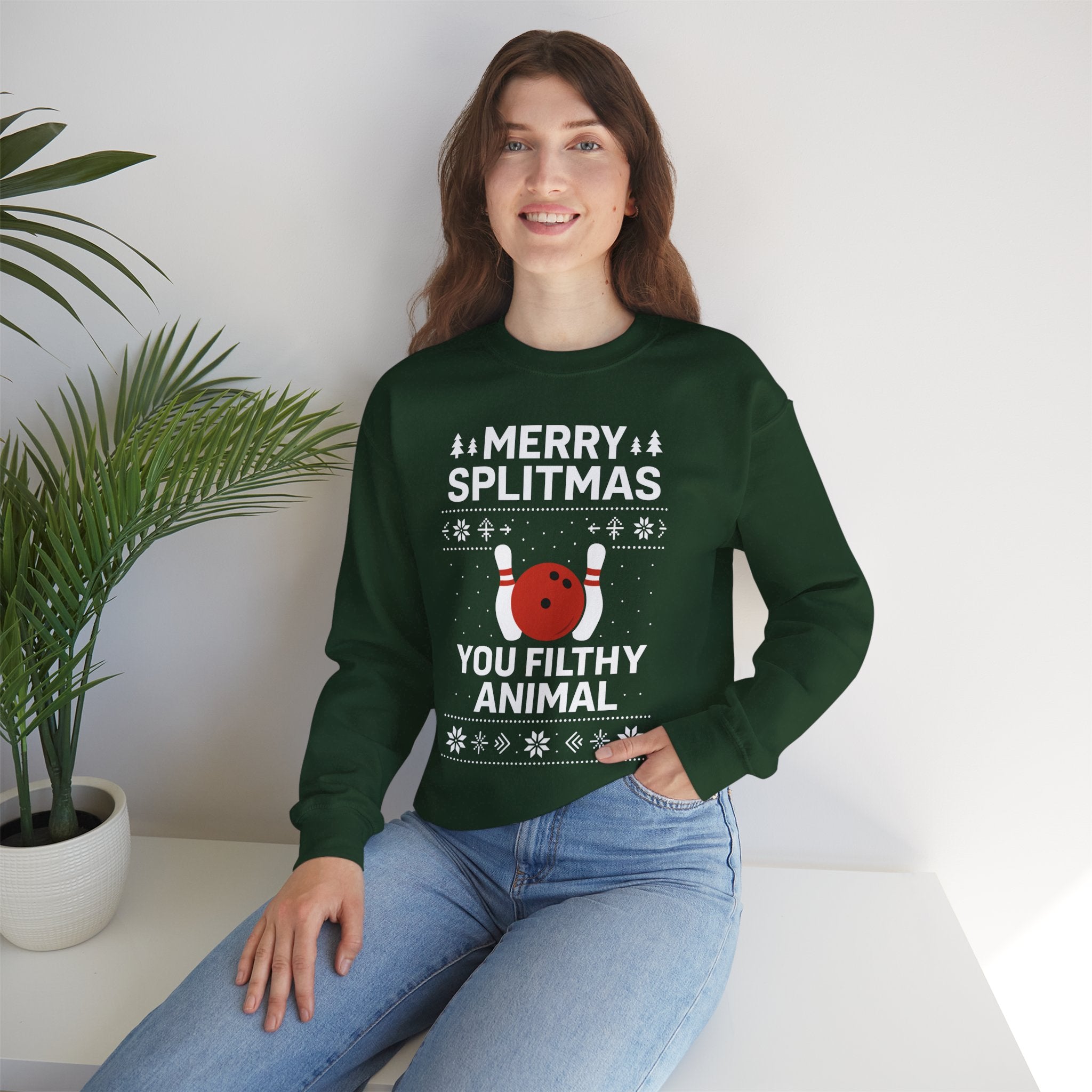 Merry Splitmas Crewneck Sweatshirt - Unisex