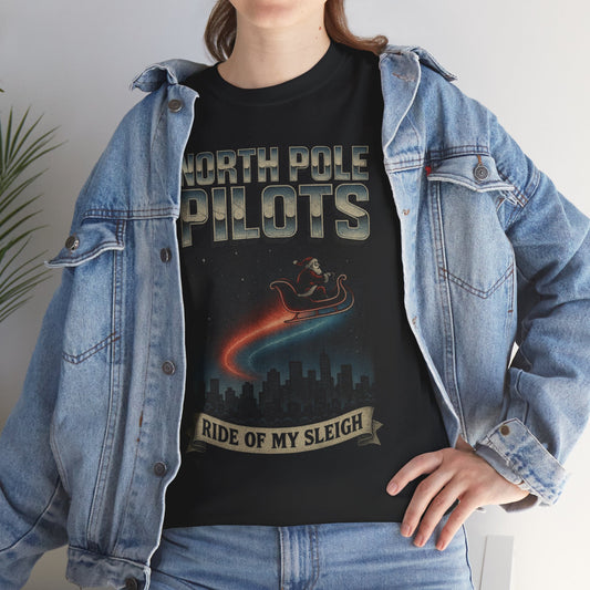 North Pole Pilots - Ride of My Sleigh Firefly Basic T-Shirt - Unisex