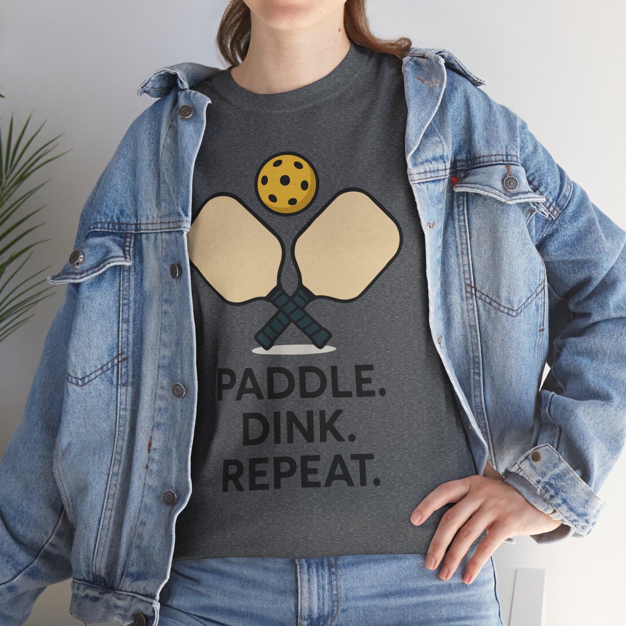 Paddle Dink Repeat Basic T-Shirt - Unisex