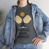 Paddle Dink Repeat Basic T-Shirt - Unisex