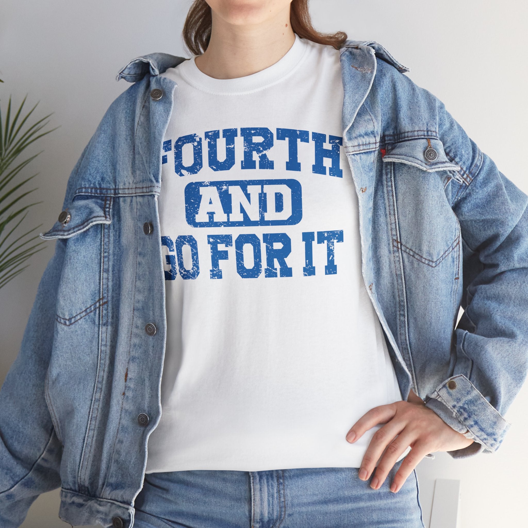 Fouth and Go For It Blue Basic T-Shirt - Unisex
