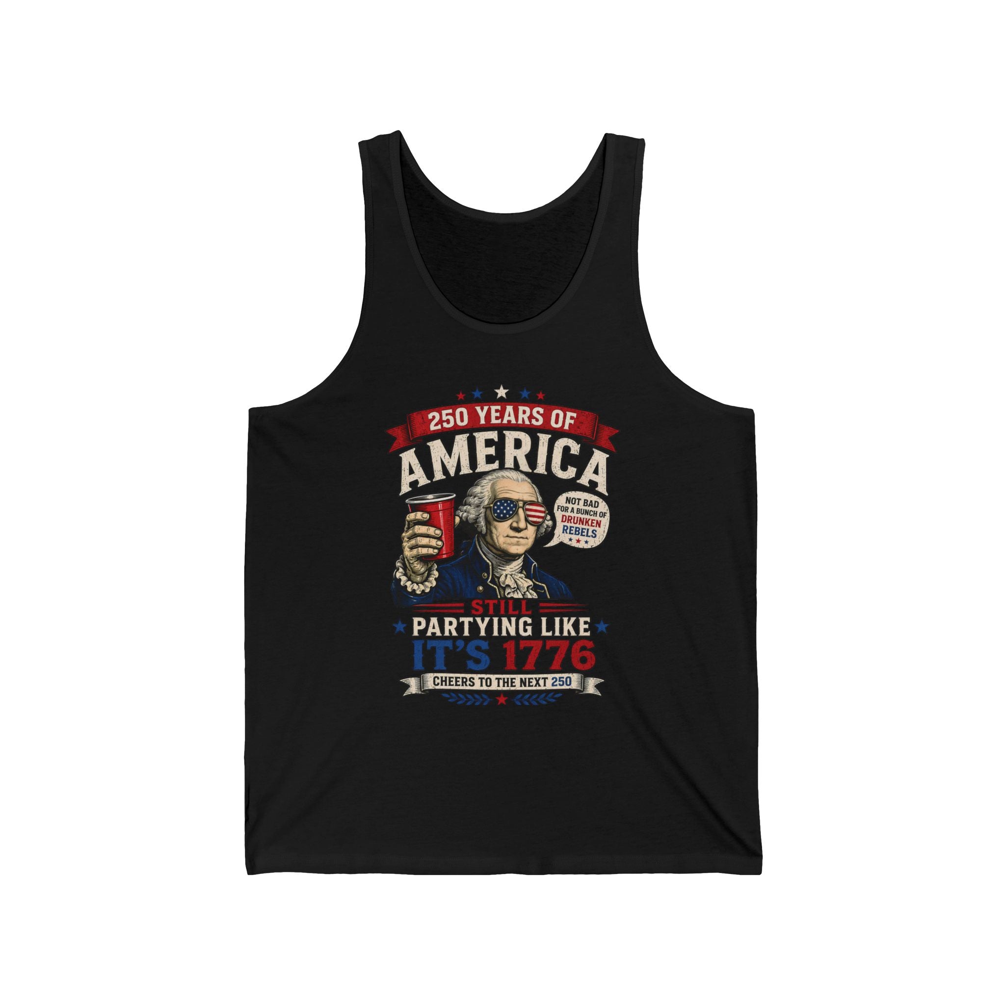 Funny Founding Rebel Party 1776 2026 Vintage Patriotic Basic T-Shirt - Unisex
