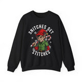 Snitches Get Stitches Crewneck Sweatshirt - Unisex