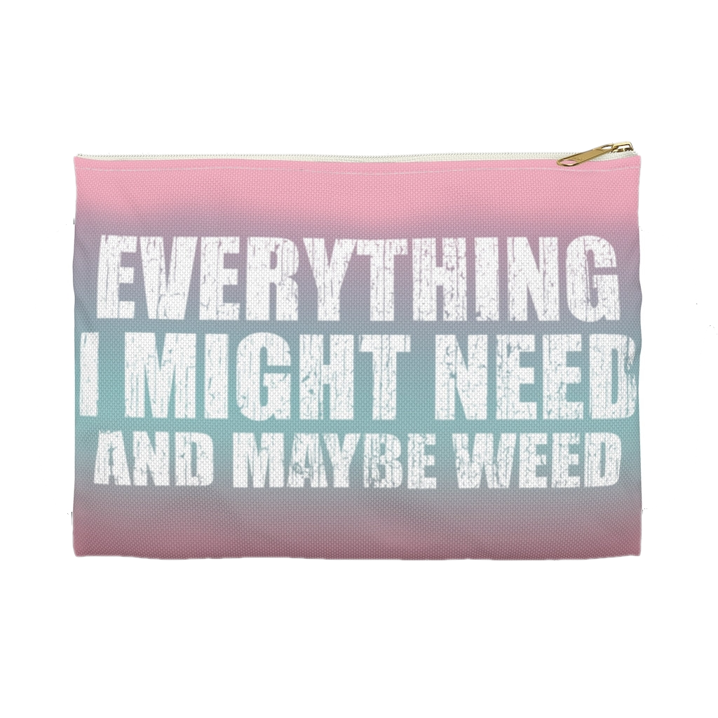 ***2 SIDED***  Accessory Pouch (Flat Bottom) - Everything I Might Need  - HRCL LL