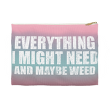 ***2 SIDED***  Accessory Pouch (Flat Bottom) - Everything I Might Need  - HRCL LL