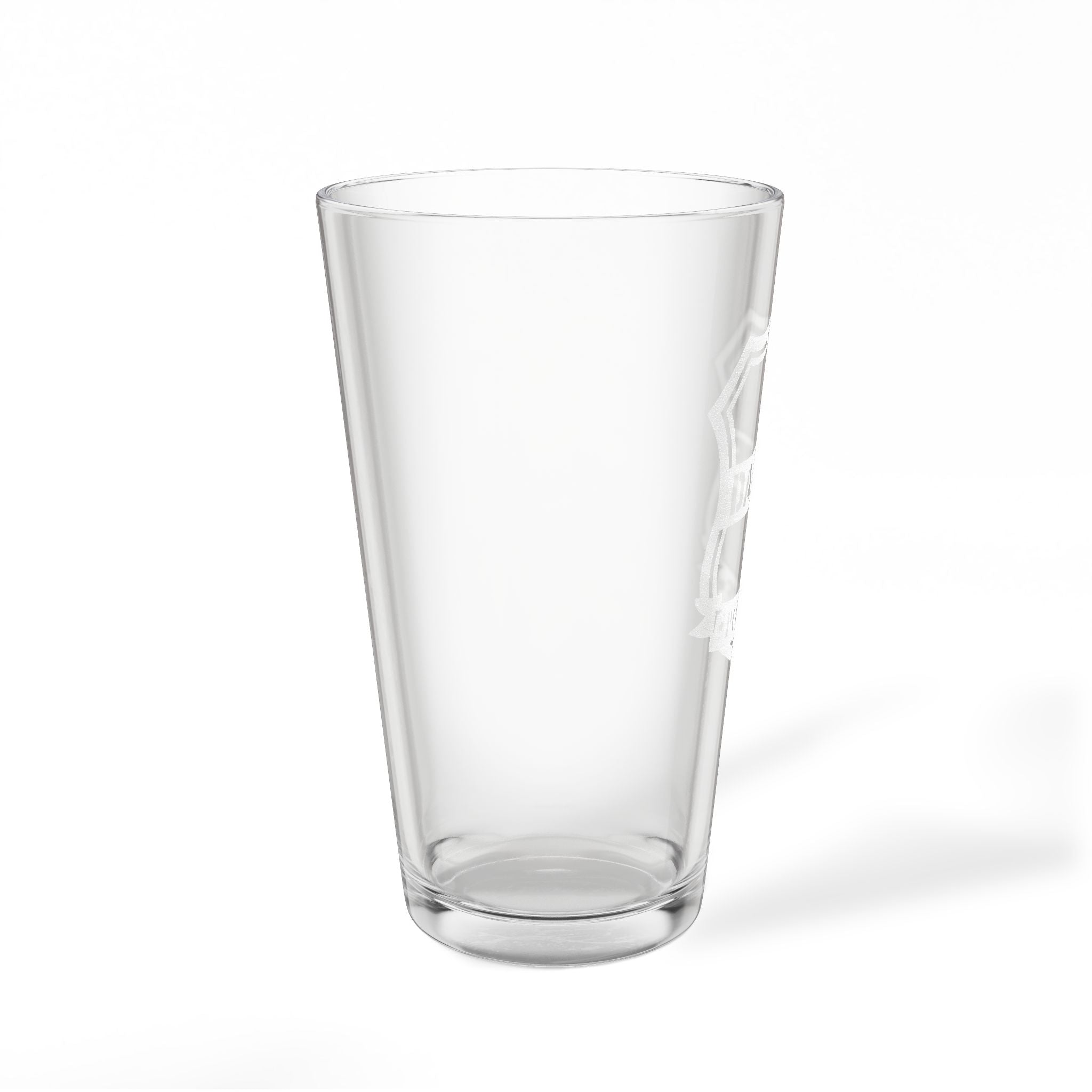 Police Monogram Personalized Engraved 16oz Pint Mixing Glass