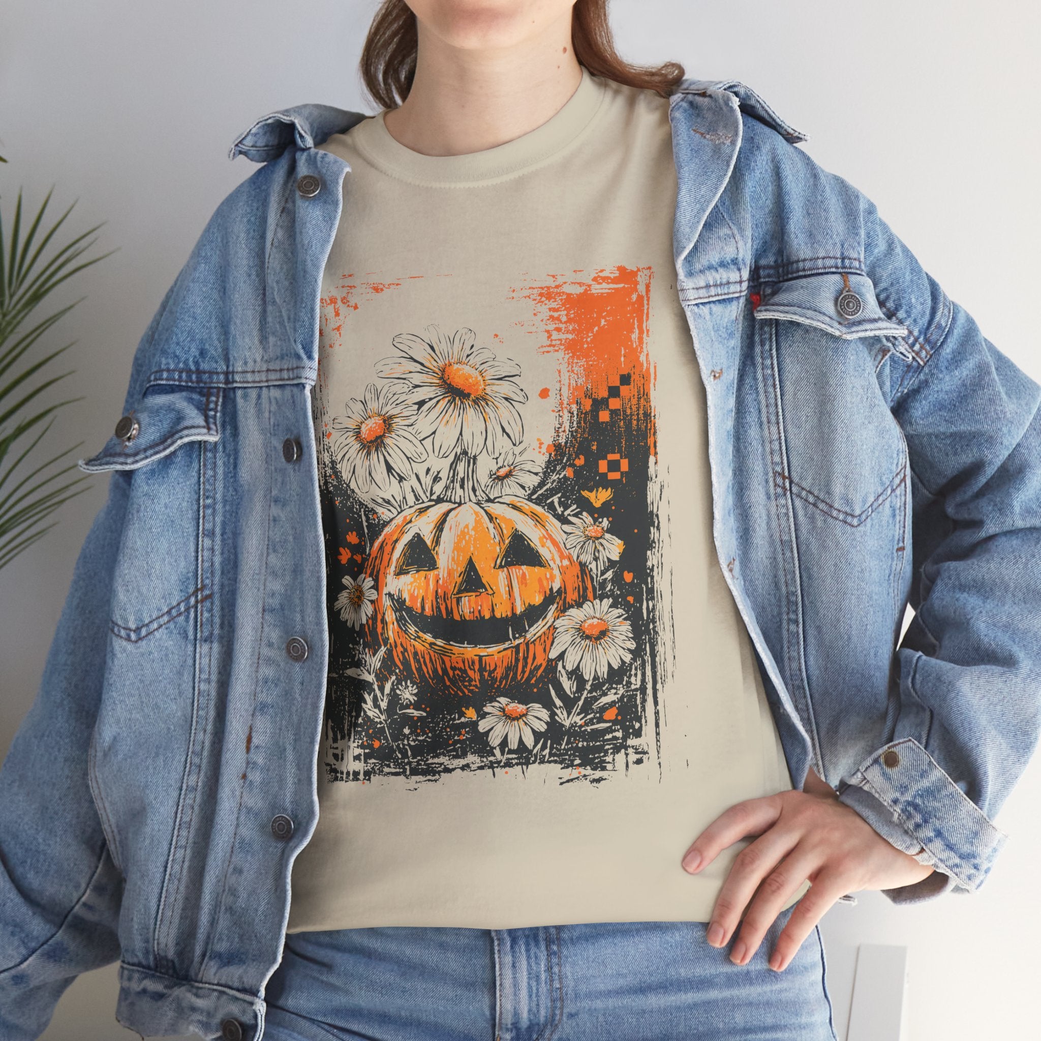 Pumpkin Black Basic T-Shirt - Unisex