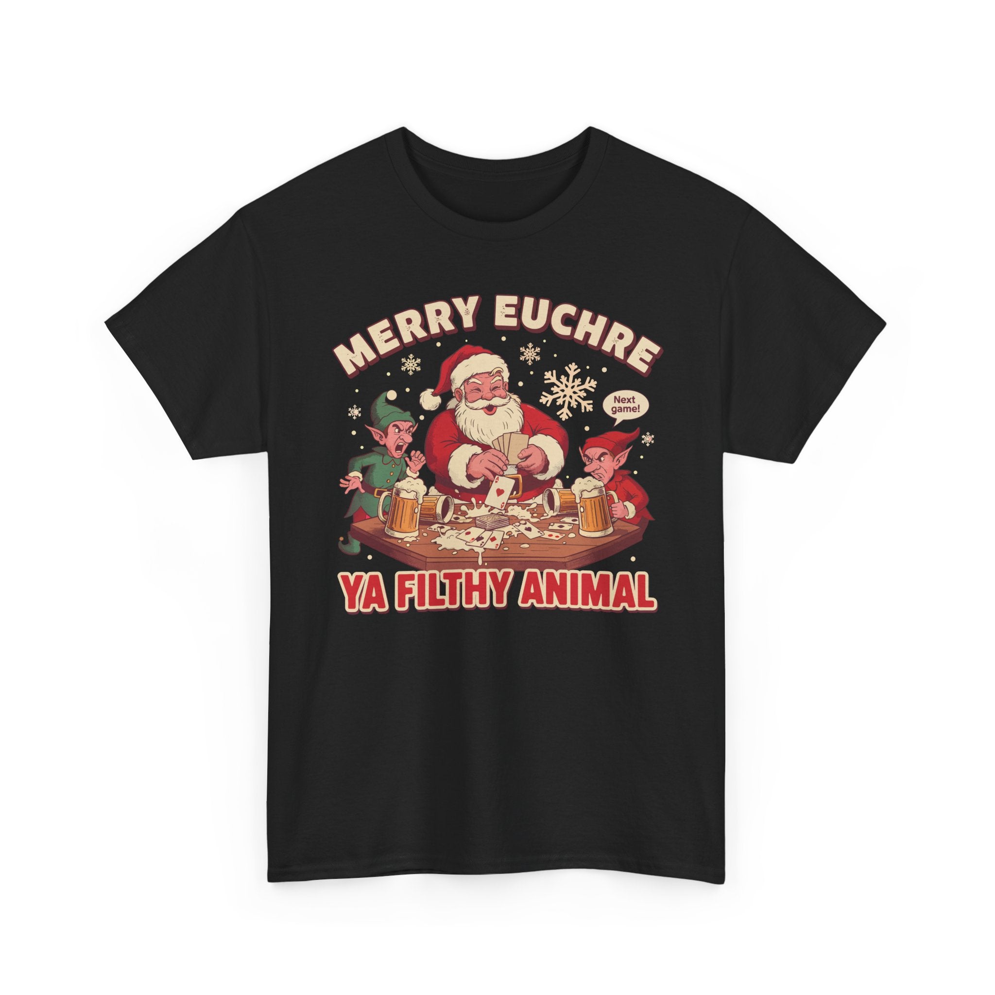 Merry Euchre Ya Filthy Animal Classic Basic T-Shirt - Unisex
