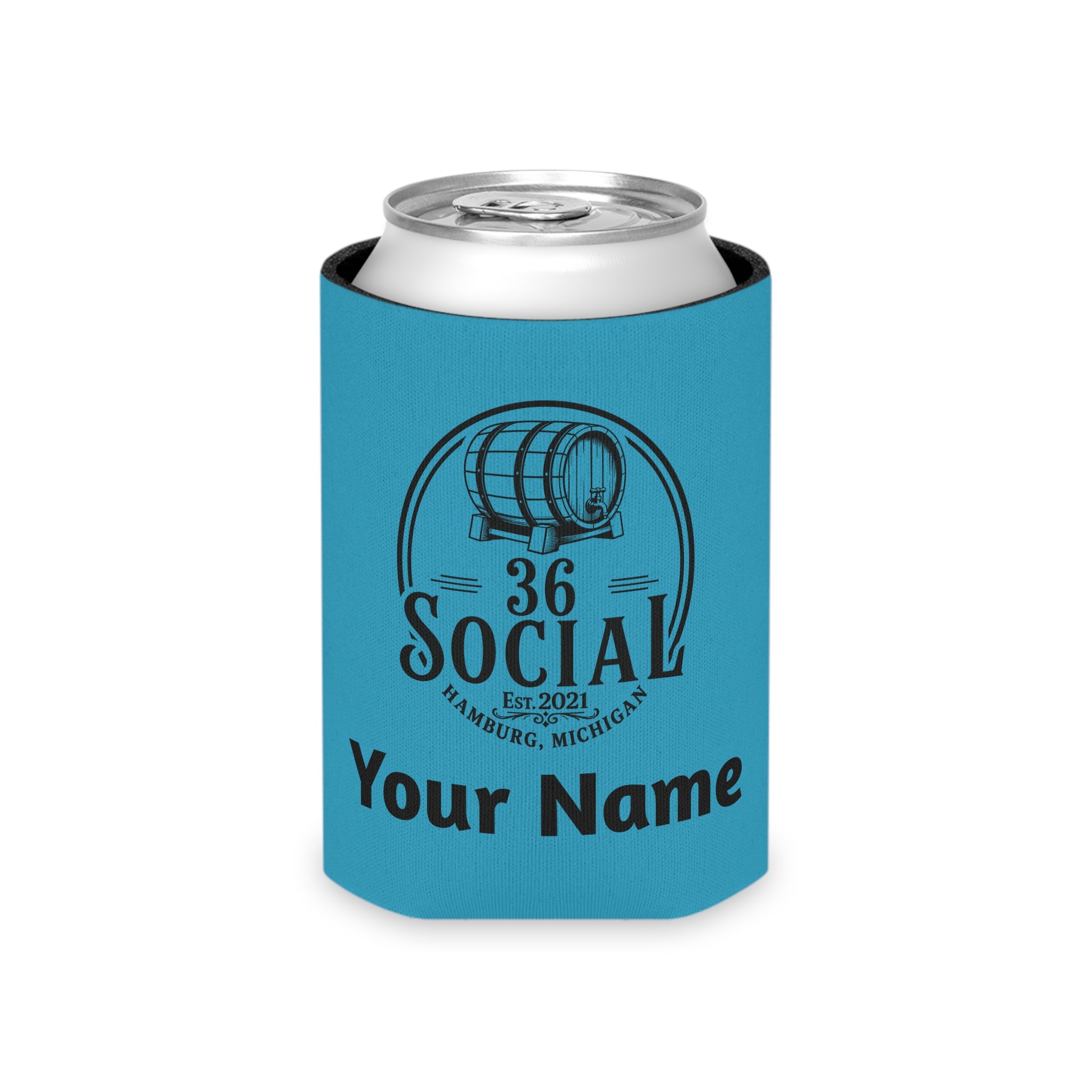 36 Social Logo 2 SL Can Cooler - Regular - Turquoise (Amaranth)