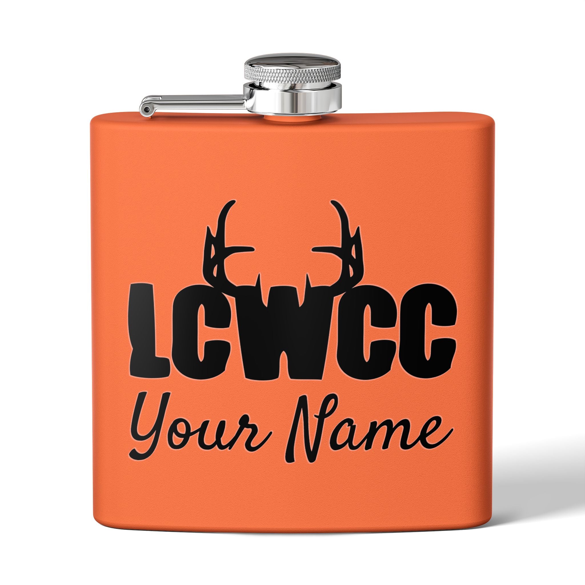 LCWCC Rack Logo Flask - 6oz
