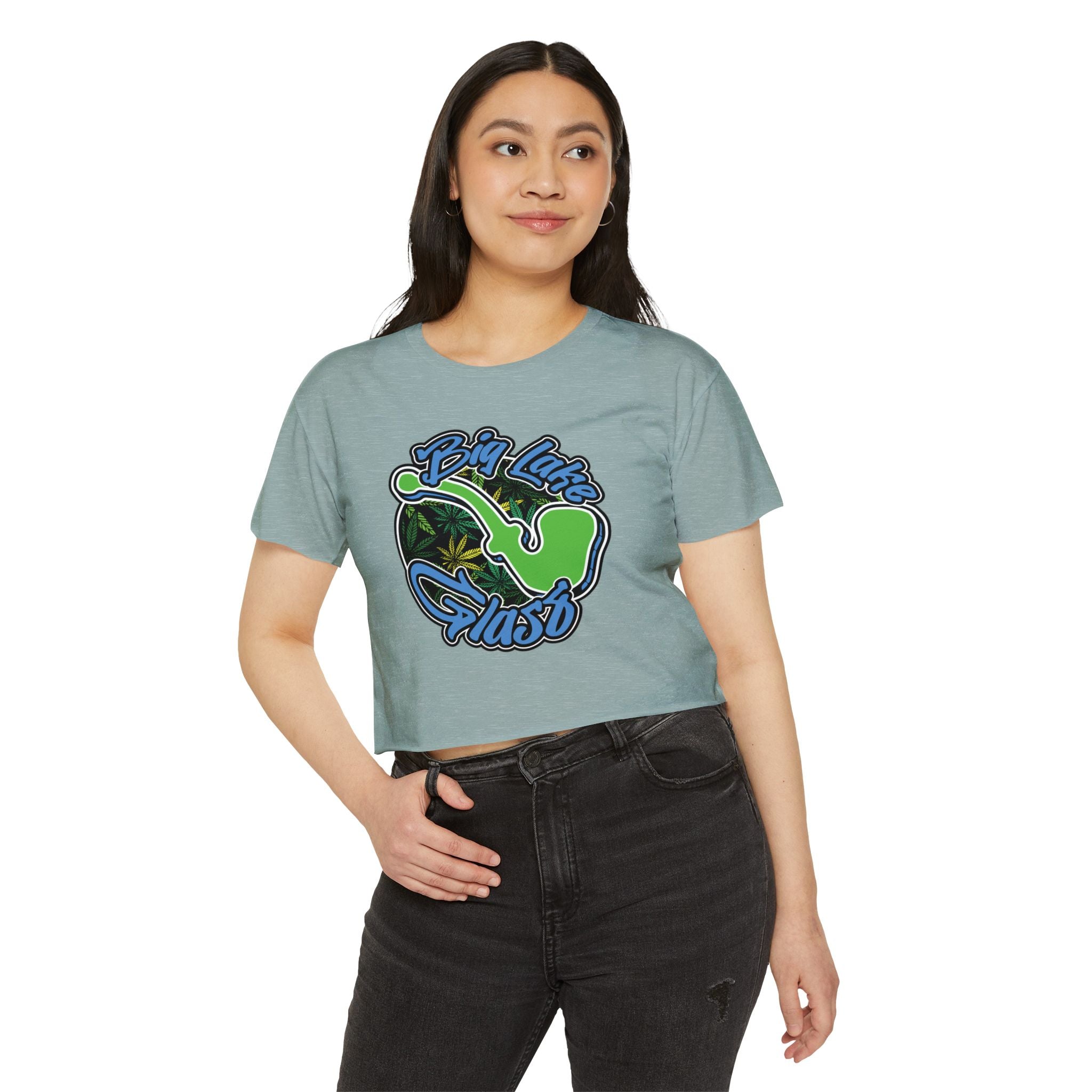 Crop Top T-Shirt - Women's - Big Lake Glass Pipe