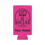 36 Social Logo 2 SL Can Cooler - Skinny - Pink (Amaranth)