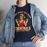Holiday Spirit In A Glass Cocktails Basic T-Shirt - Unisex