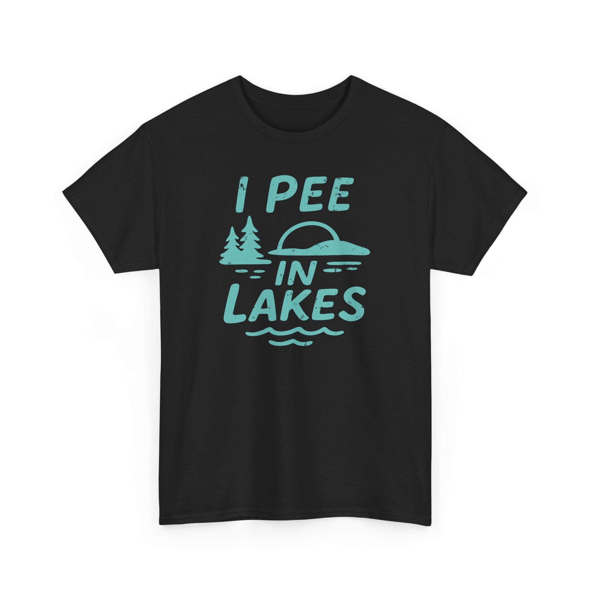 Basic T-Shirt - Unisex - I Pee In Lakes Retro