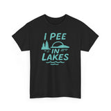 Basic T-Shirt - Unisex - I Pee In Lakes Retro