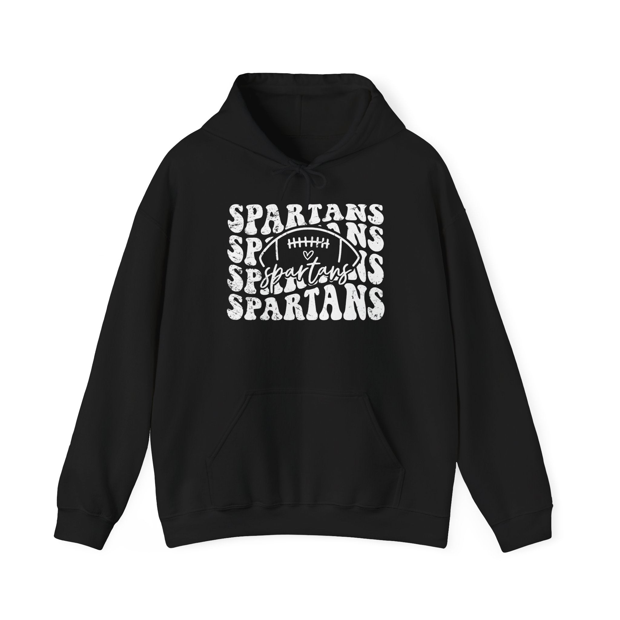 Spartans Football 1 White Hoodie - Unisex