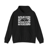 Spartans Football 1 White Hoodie - Unisex