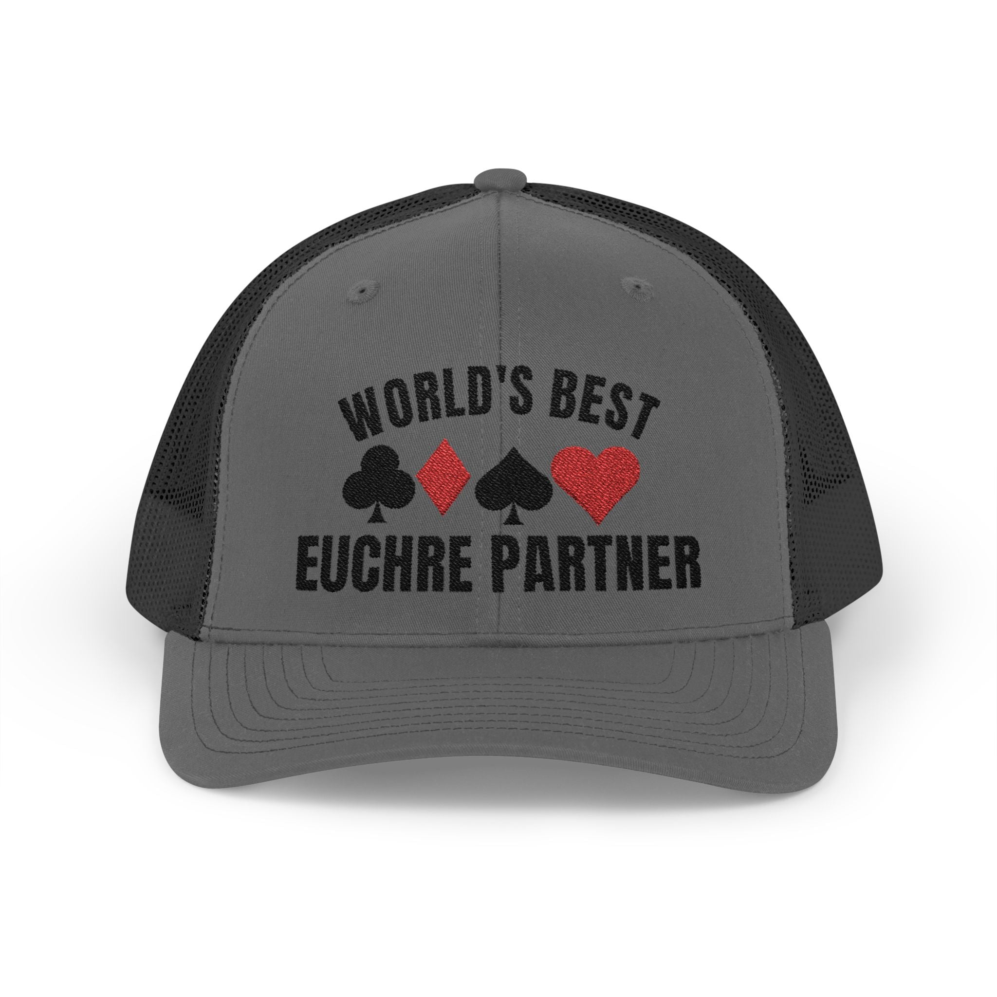 Worlds Best Euchre Partner Snapback Trucker Cap