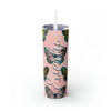 Butterflies Personalized Skinny Steel Tumbler with Straw, 20oz