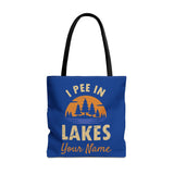 Tote Bag - I Pee In Lakes Retro Sun