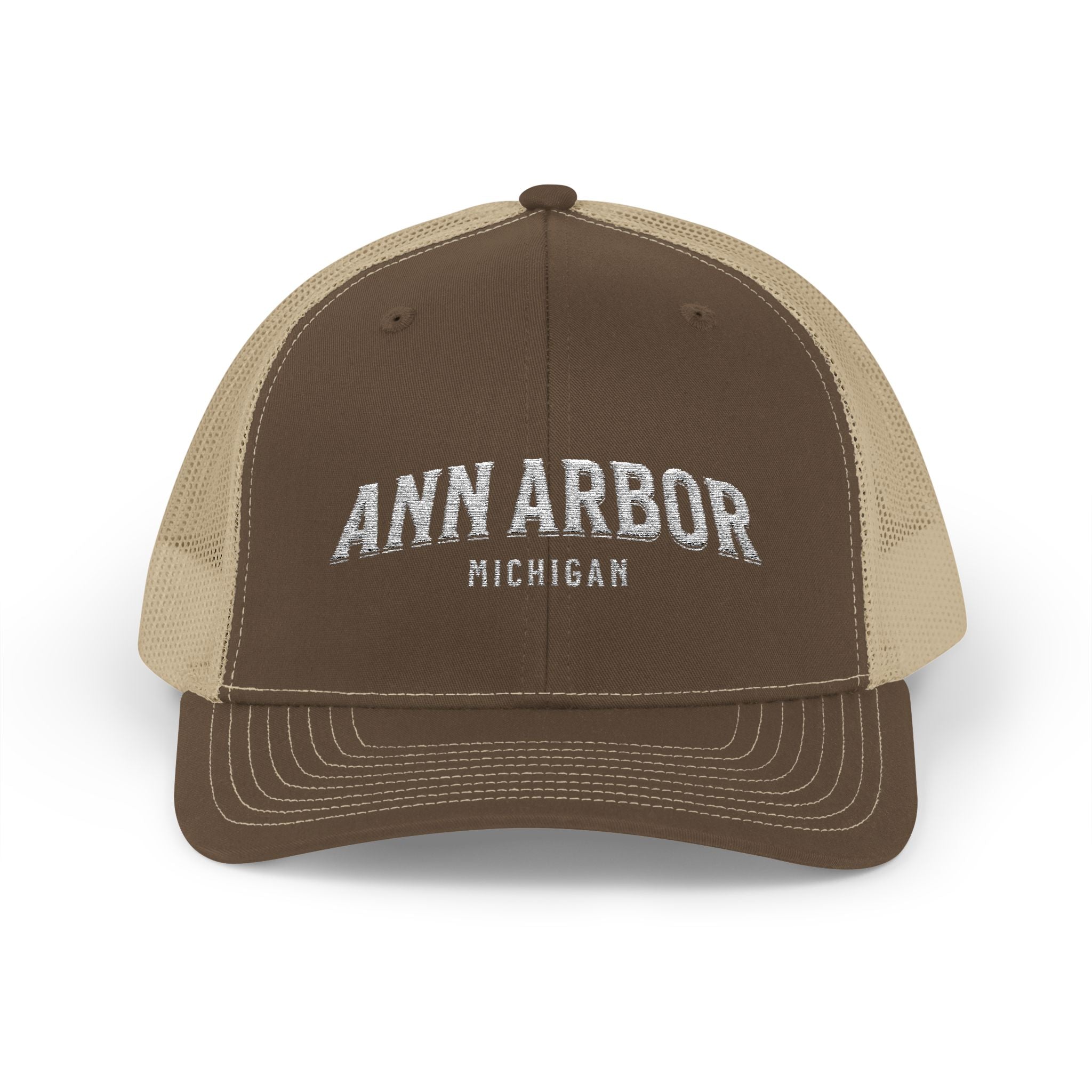 Ann Arbor Michigan Snapback Trucker Cap