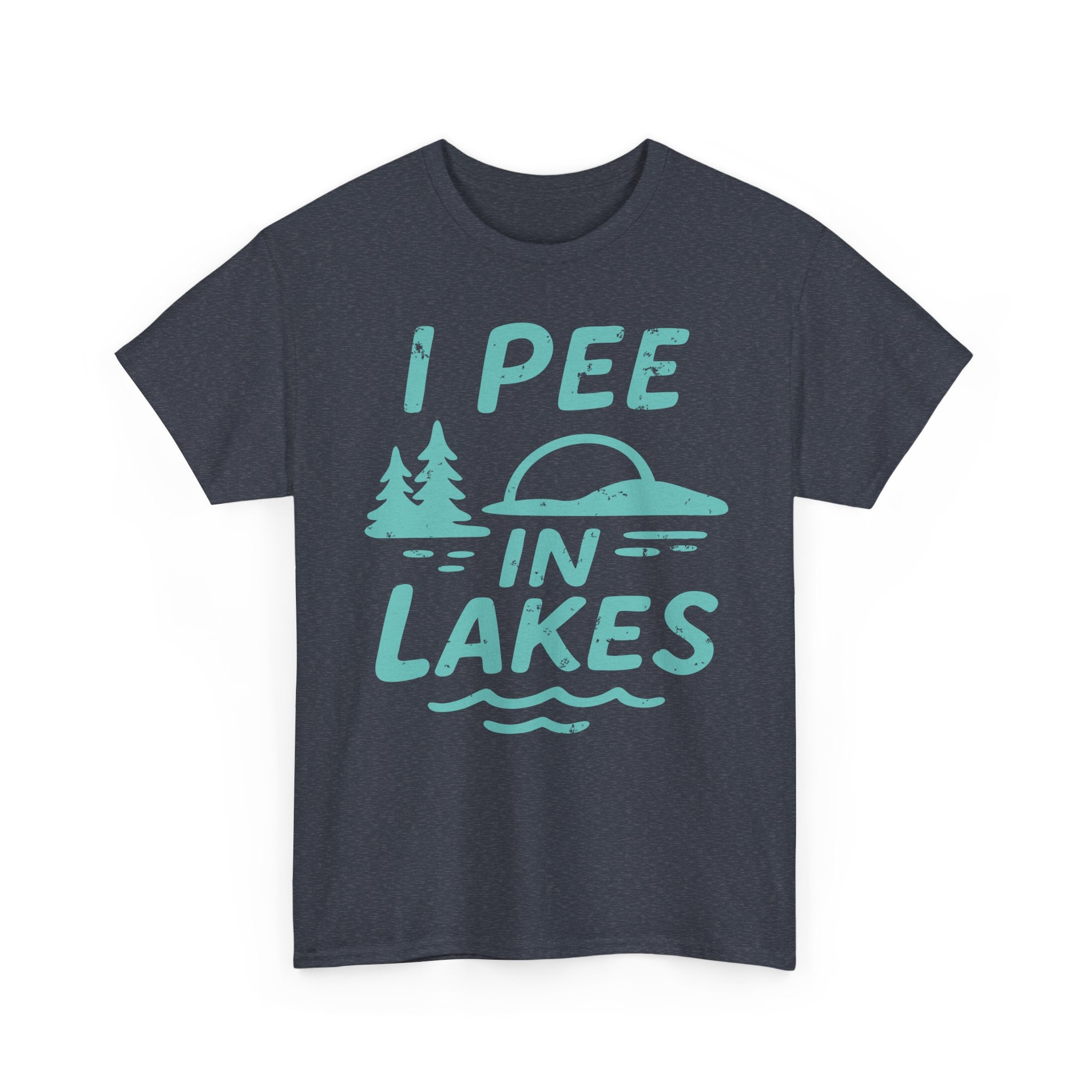 Basic T-Shirt - Unisex - I Pee In Lakes Retro