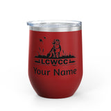 LCWCC Dog Logo Wine Tumbler - 12oz