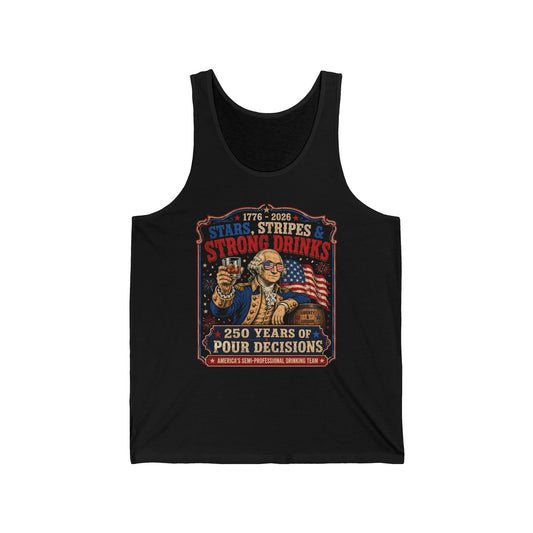 Founding Father Strong Drinks 250th Anniversary Vintage Funny Basic Tank Top - Unisex - Unisex