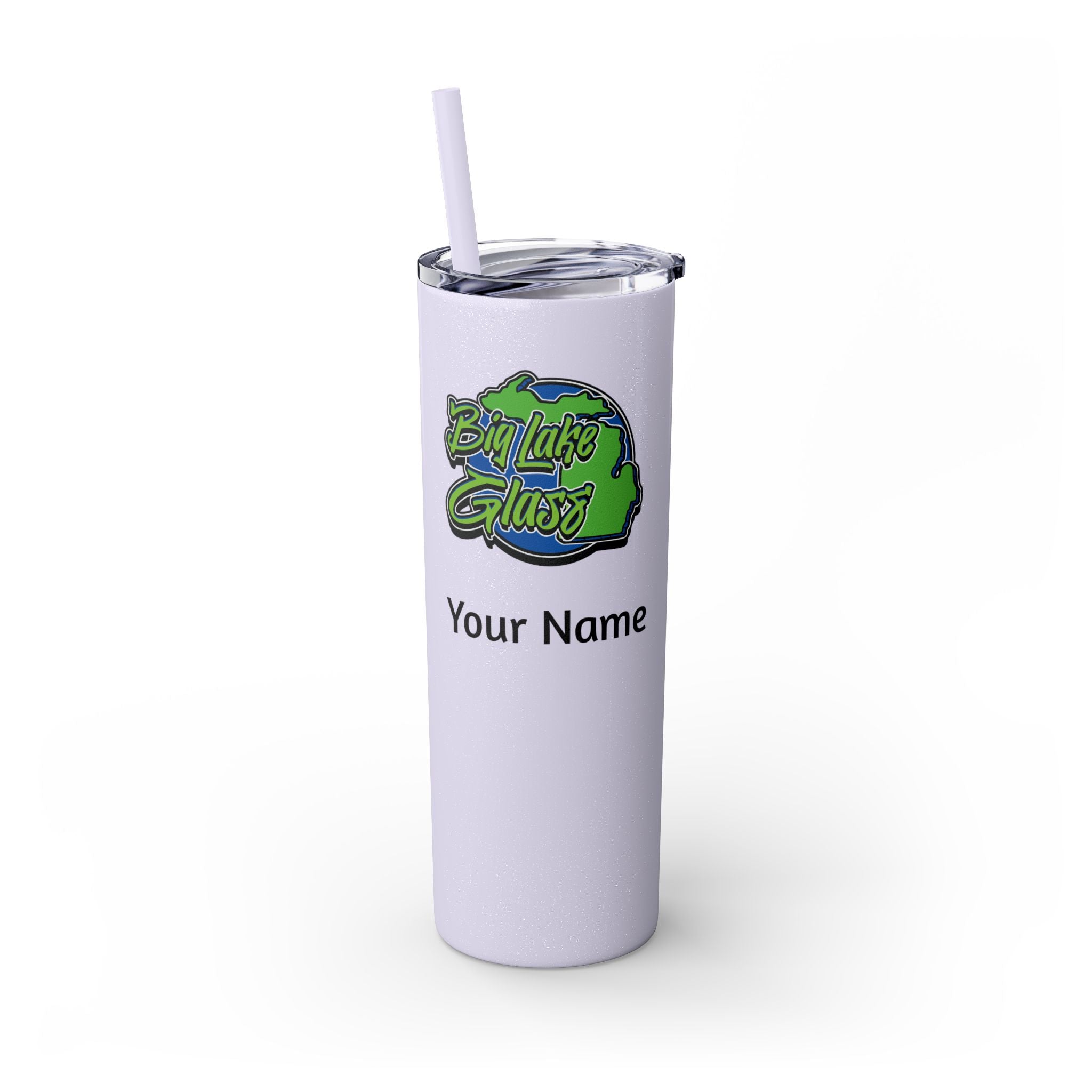 Skinny Steel Tumbler with Straw - 20oz - Big Lake Glass
