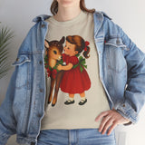 Girl Hugging Fawn Basic T-Shirt - Unisex
