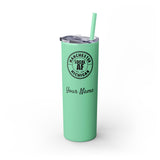 Manchester Local AF Skinny Steel Tumbler with Straw - 20oz