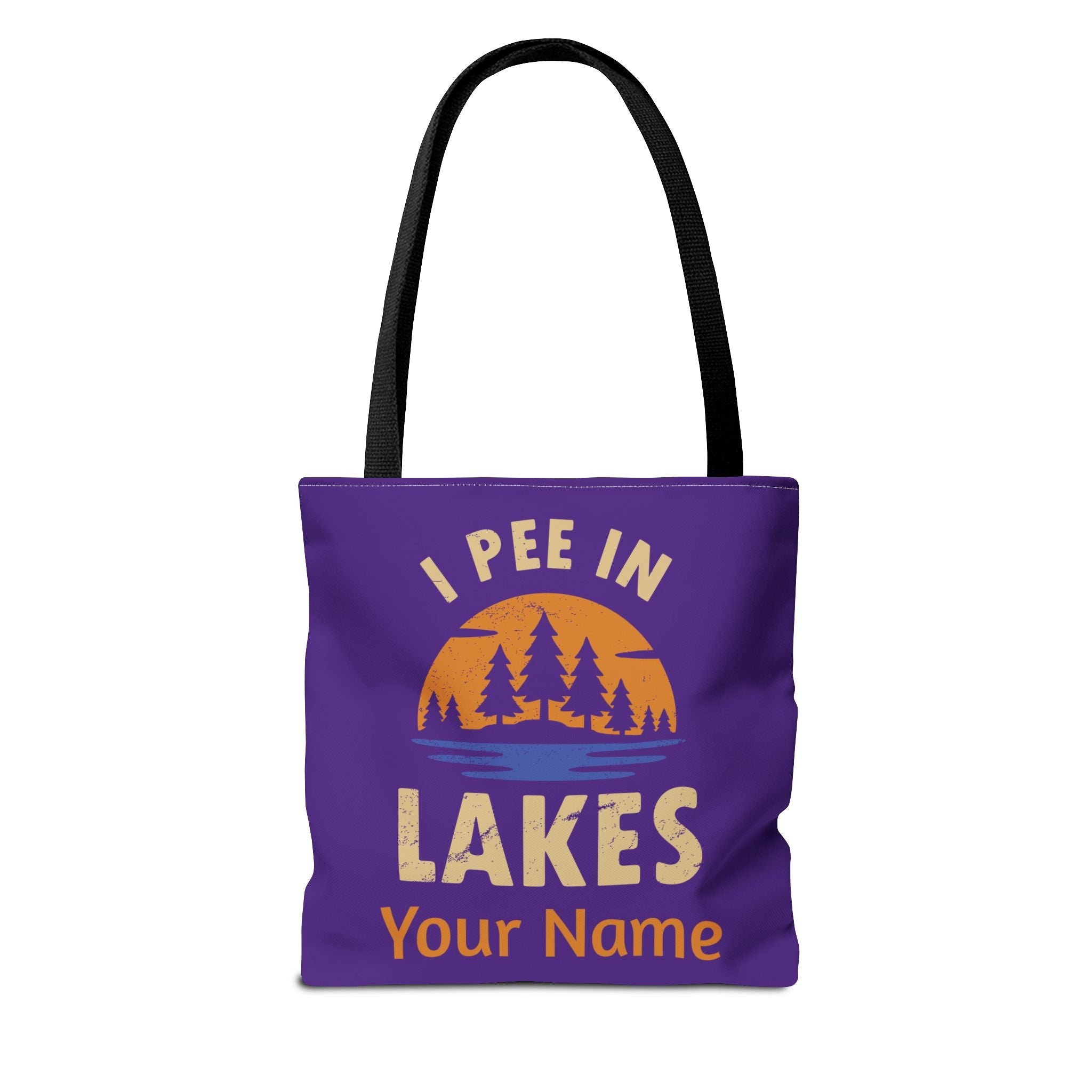 Tote Bag - I Pee In Lakes Retro Sun