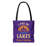 Tote Bag - I Pee In Lakes Retro Sun