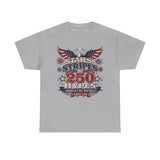 Stars Stripes Hypes 250th Anniversary Retro Patriotic Basic T-Shirt - Unisex