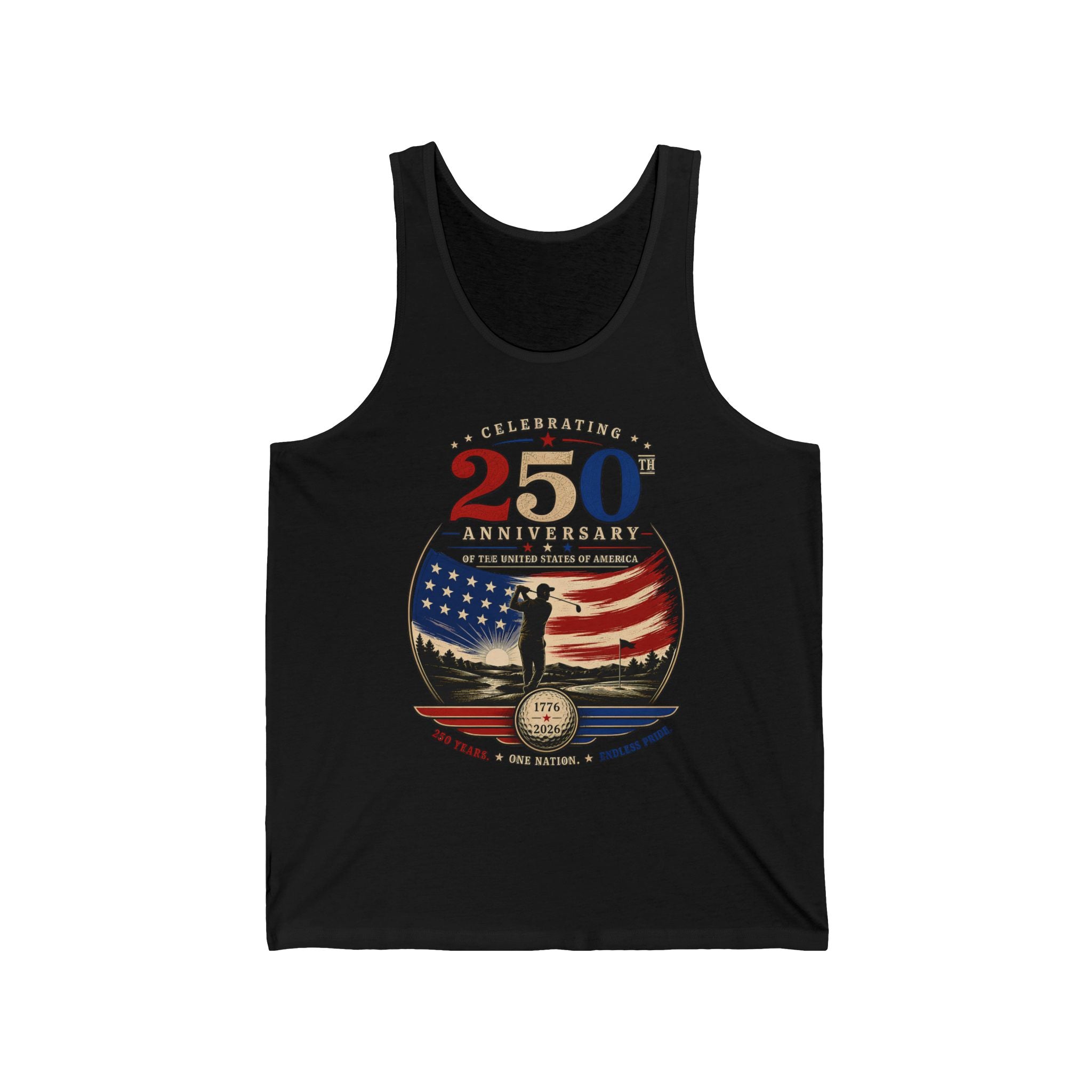 Soldier Flag Emblem 250th Anniversary Vintage Patriotic Americana Basic T-Shirt - Unisex