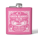 Green Reader's Black Flask - 6oz