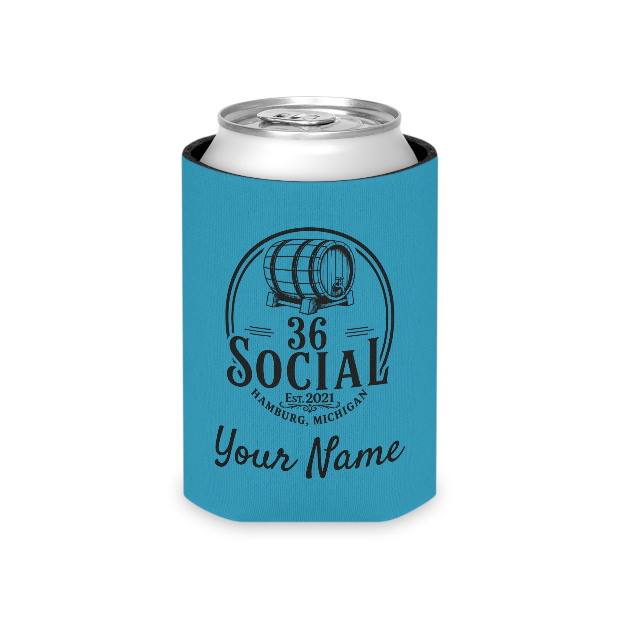 36 Social Logo 2 SL Can Cooler - Regular - Turquoise (Satisfy)