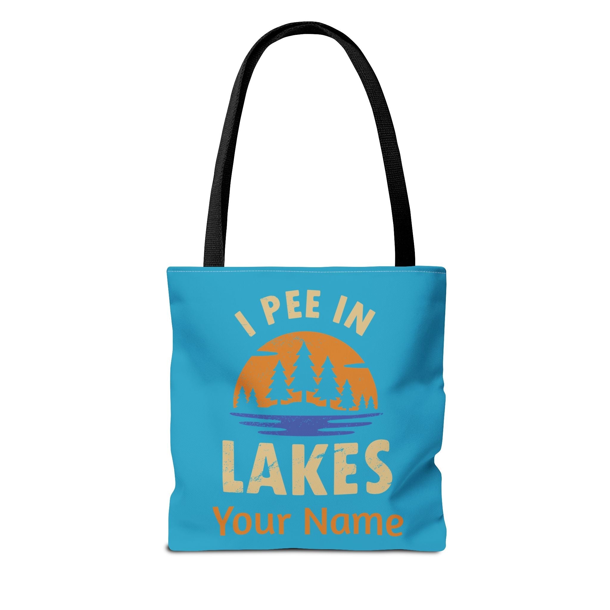 Tote Bag - I Pee In Lakes Retro Sun