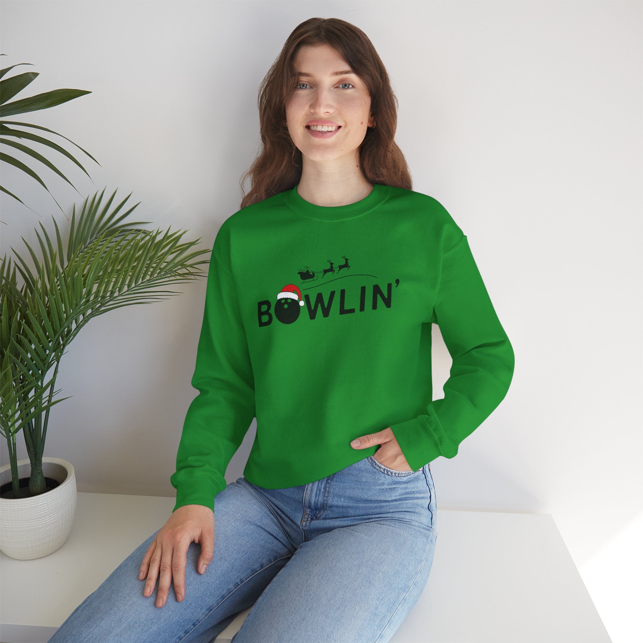 Bowlin Christmas Crewneck Sweatshirt - Unisex