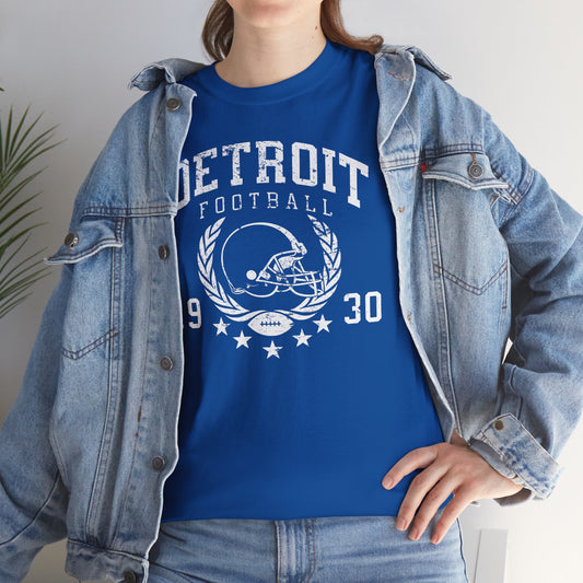 Detroit Football 1930 White Basic T-Shirt - Unisex